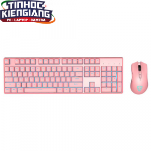 Combo Bộ Bàn Phím Chuột Motospeed CK700 Pink