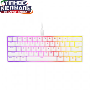 Bàn phím cơ Corsair K65 RGB Mini White - MX SPEED (CH-9194114-NA)
