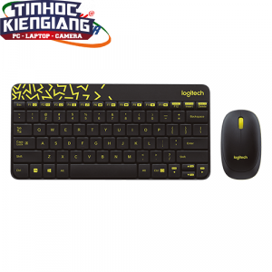 Combo Bàn phím chuột máy tính không dây Logitech MK240 (Đen/Trắng)