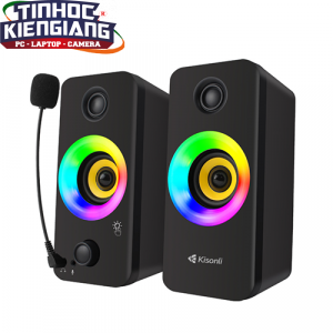 Loa vi tính 2.0 Kisonli X8 Led RGB