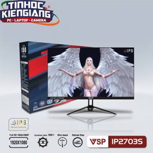 Màn hình LCD 27" VSP IP2703S Đen FullHD 165Hz 5ms IPS  Tặng Tai Nghe GH-X1 LED