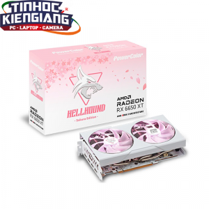 Card Màn Hình - VGA PowerColor Hellhound SAKURA RX 6650 XT 8GB GDDR6