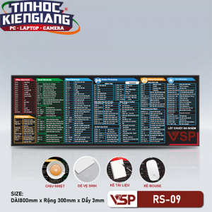 Bàn di chuột VSP RS-09 Đa Nhiệm (300x800x3mm)