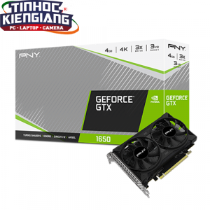 Card màn hình - VGA PNY GeForce GTX 1650 4GB GDDR6 Dual Fan (VCG16504D6DFXPB1)