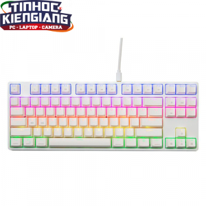 Bàn phím cơ Fuhlen D87s RGB White (Red/Blue/Brown Switch)