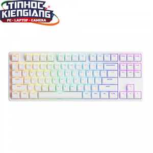 Bàn phím cơ AKKO 5087 RGB ASA White (Jelly Pink/Jelly Purple Switch)