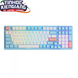 Bàn phím cơ AKKO 3098B Multi-modes Doll of the Princess (Jelly Blue / Jelly White / Jelly Pink Switch)
