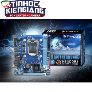 Mainboard T-WOLF H81 Chính Hãng (VGA + HDMI - SSD M.2 chuẩn PCIe)
