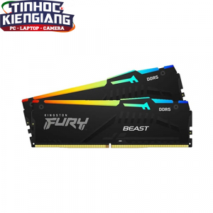 Ram Máy Tính Kingston Fury Beast RGB 64GB (2x32GB) DDR5 5600MHz KF556C40BBAK2-64