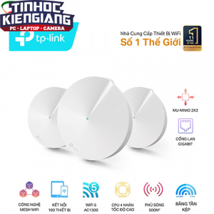 Thiết bị mạng - Router Wifi Deco M5 - Bộ 3 thiết bị Wifi Mesh AC1300 - Có thể mở rộng hệ thống