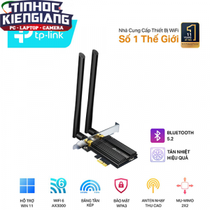 Card Mạng không dây PCIe WiFi 6 TP-Link Archer TX50E AX3000Mbps(có Bluetooth)