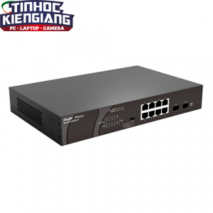 Thiết bị chuyển mạch Switch RUIJIE RG-ES110GDS-P 8-Port GE PoE + 2-Port GE SFP