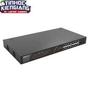 Thiết bị chuyển mạch Switch RUIJIE RG-ES118GS-P 16-Port GE PoE + 2-Port GE SFP