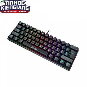 Bàn phím cơ GAMING T-Wolf T61 Blue Switch 12 chế độ Led