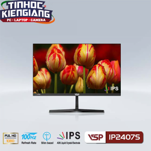 Màn hình VSP IPS 24inch tràn viền IP2407S - Black