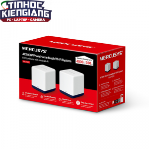 Thiết bị mạng - Router Wifi Mercusys Halo H50G (2-pack) 1900Mbps 2 băng tần