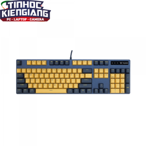Bàn phím cơ Rapoo V500 Pro Yellow Blue (Blue/Red/Black/Brown Switch)