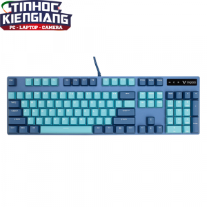 Bàn phím cơ Rapoo V500 Pro Cyan Blue (Blue/Red/Black/Brown Switch)