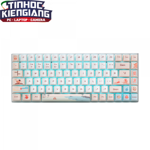 Bàn phím cơ không dây Rapoo MT510PRO (Trắng Cam/Trắng Xanh)