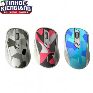 Chuột không dây Rapoo M500 Silent (Xám/Xanh/Đỏ)