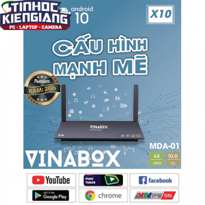Box Tivi Vinabox X10 - 4G (4G/32G/Bluetooth, hệ điều hành Android 10.0)