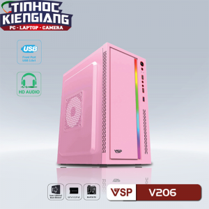 Vỏ máy tính VSP V206 Pink GAMING USB 3.0(chưa gồm fan)