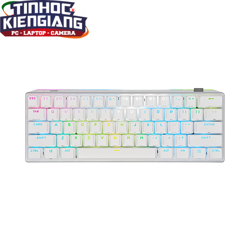 Bàn phím cơ không dây Corsair K70 Pro Mini RGB White MX SPEED CH-9189114-NA