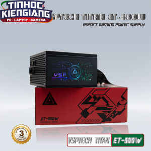 Nguồn máy tính VSP Titan ET-500W 500W Led Hông RGB