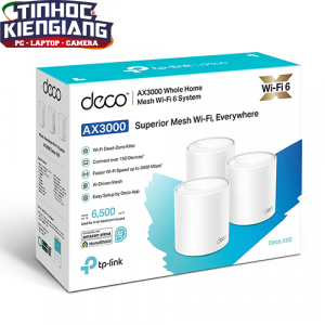 Thiết bị mạng - Router Wifi Mesh TP-Link Deco X50 3-pack WIFI 6 AX3000Mbps