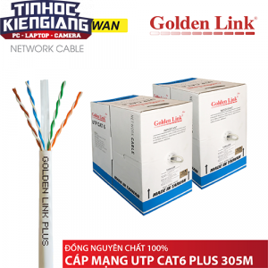 100% Đồng UTP CAT6 - Golden Link Plus 4Pair 23AWG TAIWAN 305m/cuộn