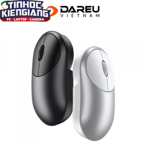Chuột không dây DAREU LM166D Đen/Bạc (UFO - Dual Mode: Bluetooth + 2.4G)