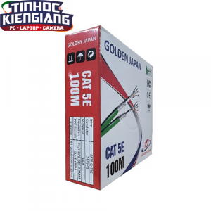 CÁP MẠNG GOLDEN JAPAN 4 PAIR SFTP CAT 5E( Màu Xanh Lá) 100m