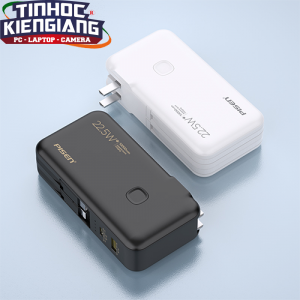 Sạc dự phòng PISEN TS-D312 10000mAh 2 trong 1 có chân cắm kèm dây cắm Type-C & Lightning