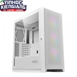 Vỏ máy tính MIK STORM 360 WHITE 3FA (Kèm 3 Fan RGB)