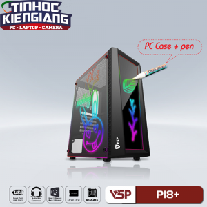 Vỏ máy tính VSP P18+ Đen (kèm bút vẽ dạ quang)