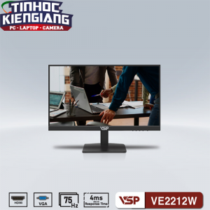 Màn hình LCD 22" VSP VE2212W FullHD 75Hz 4ms - Tặng tai nghe VSP Gaming GH-X1 LED