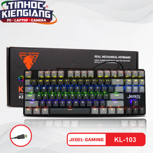 Bàn Phím Cơ JEDEL KL-103 Led (Đen)