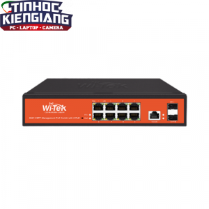 Switch Wi-Tek WI-PCMS310GF 8 port Gigabit PoE + 2 port SFP