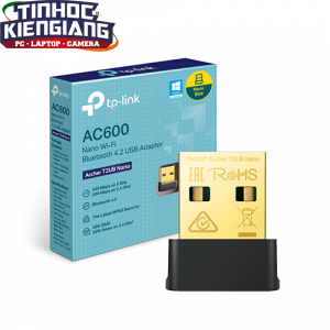 Bộ thu sóng Wifi Bluetooth 4.2 TP-Link Archer T2UB Nano AC600 2 băng tần