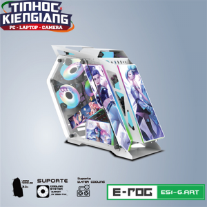 Vỏ máy tính VSP E-ROG ES1-G.ART White - Tặng Chuột VSP RDRAGS V1