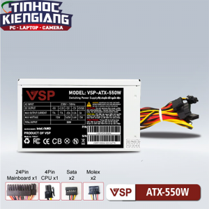 Nguồn máy tính VSP 550W TRAY