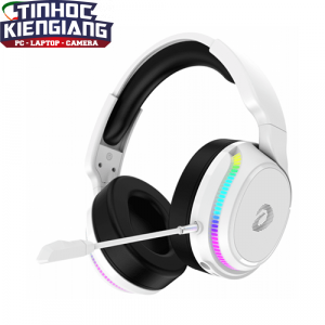 Tai nghe không dây DAREU A710 White (RGB - WIRELESS 5.8G)