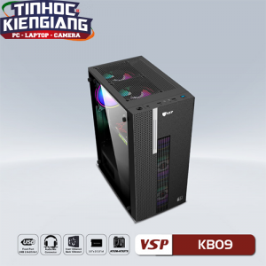 Vỏ máy tính VSP KB09 BLACK (No Fan)