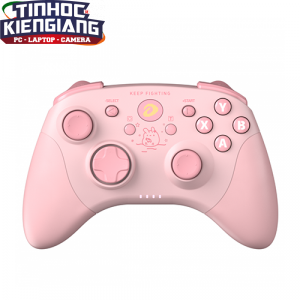 Tay cầm chơi game không dây DAREU H101X Hồng (Dual Mode: Type-C, Bluetooth)