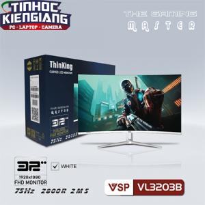 Màn hình LCD Cong 32" VSP VL32(CM3203W) FullHD 75Hz 2ms VA Trắng