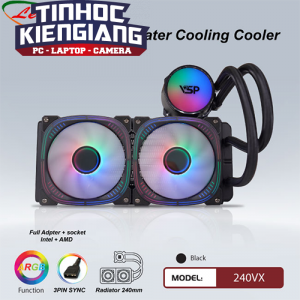 Tản nhiệt nước VSP 240VX Black ARGB