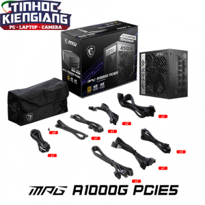 Nguồn máy tính MSI MPG A1000GL PCIE5 1000W 80 Plus Gold Fully Modular