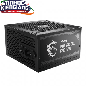Nguồn máy tính MSI MAG A850GL PCIE5 850W 80 Plus Gold full modular