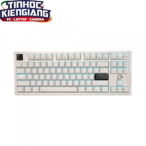 Bàn phím cơ DareU EK87 V2 White Single Blue (Blue/ Brown/ Red D switch)