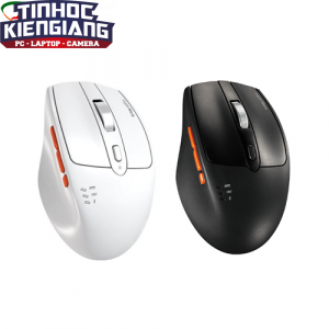 Chuột không dây CTH HyperWork Silentium MS01(USB-A USB-C)(Đen/Trắng)